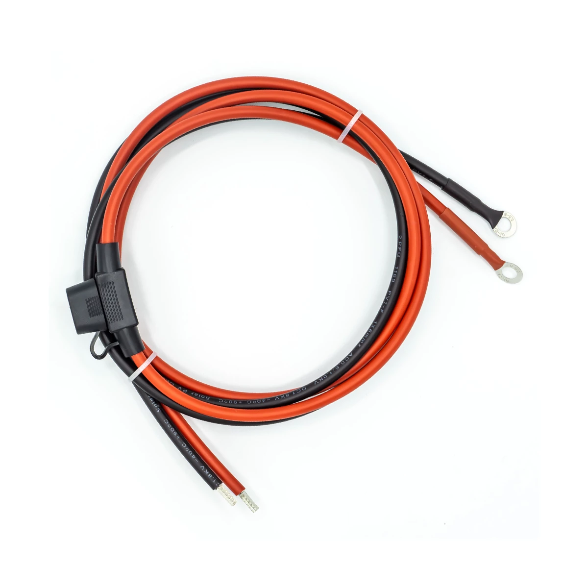 BATTERY CABLES with FUSE 30A  6mm SET