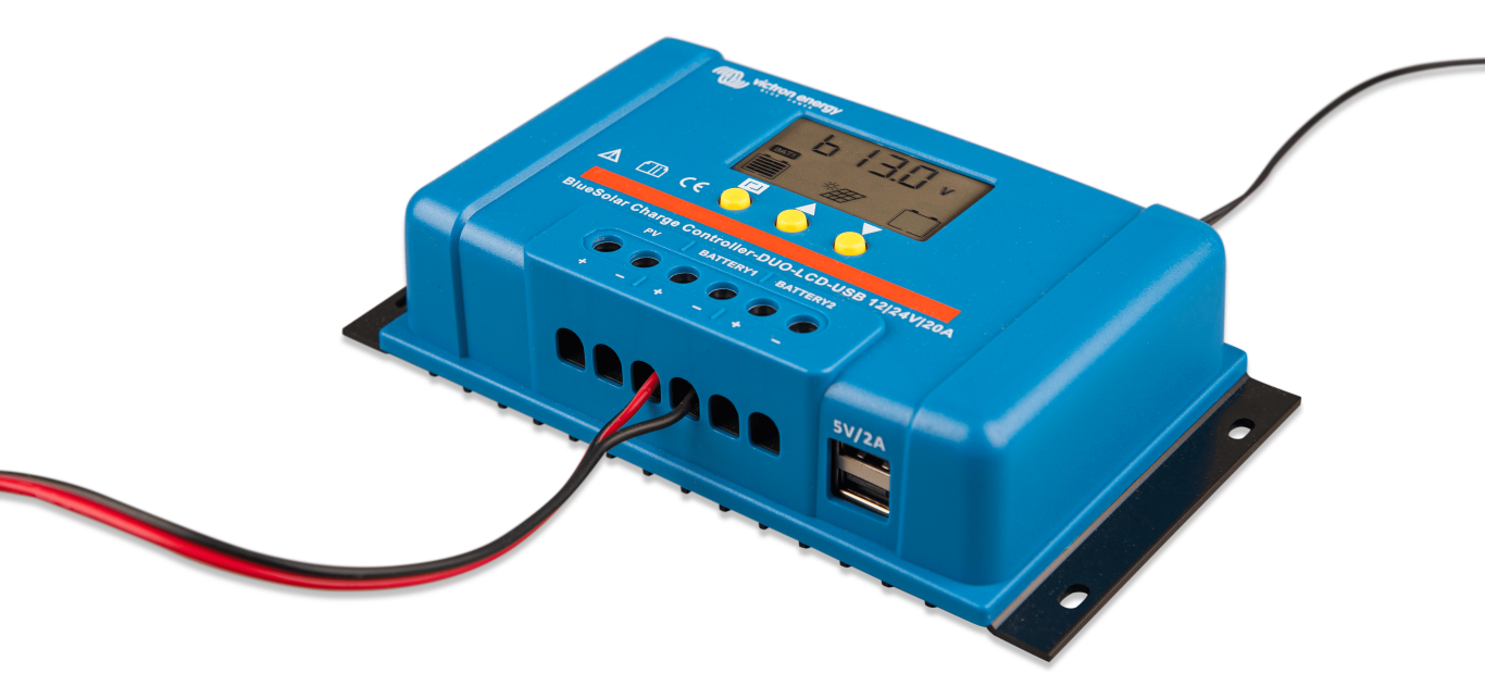 Régulateur de charge 12/24V 20A (2 bat) PWM  BlueSolar – Victron Energy