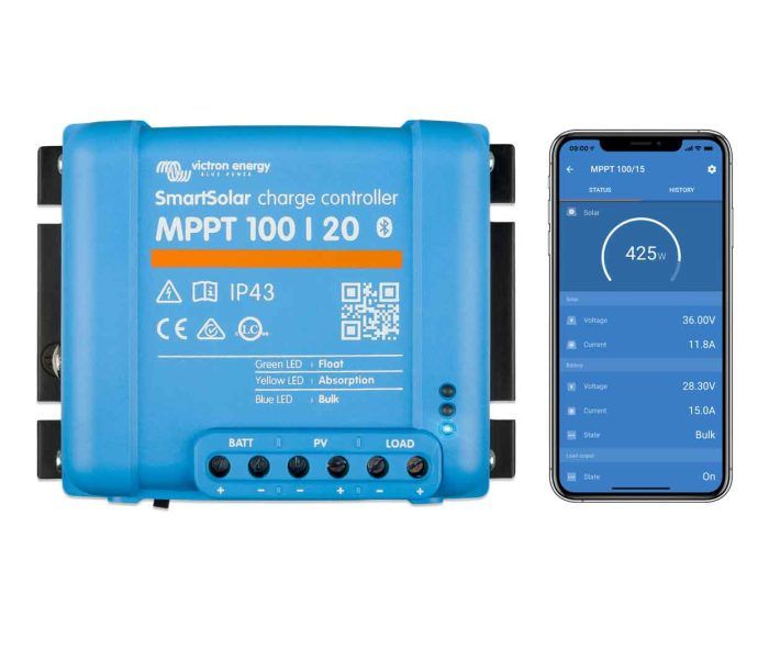 Régulateur de charge 20A MPPT 100/20 SmartSolar – Victron Energy - Image 2