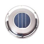 Marine solar fan (with battery) inox