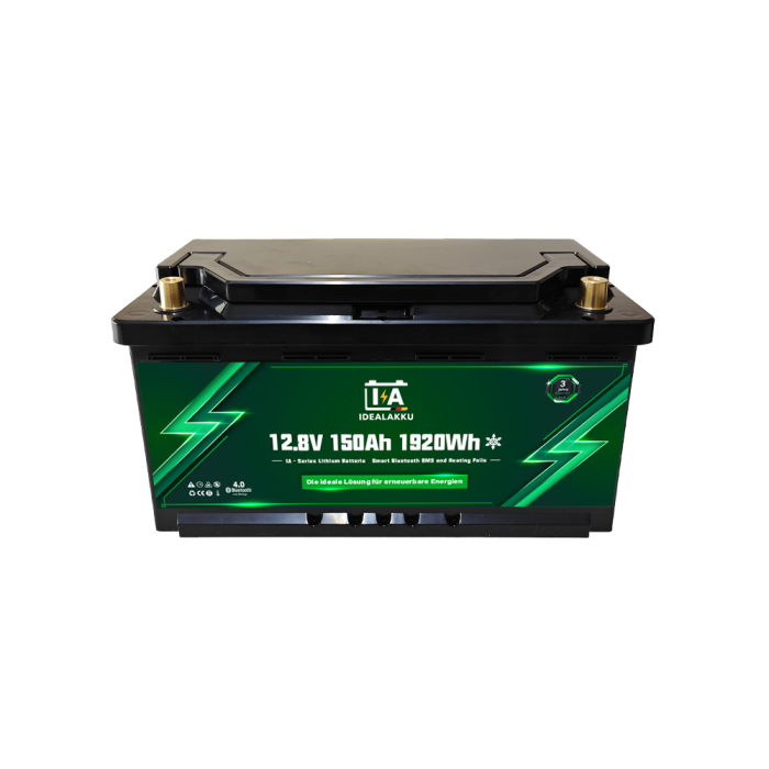 Idealakku IA SERIES Lithium Battery LiFePO4 12V 150Ah Smart BMS with Bluetooth Motorhome Under-Seat Battery with Heater - Image 3