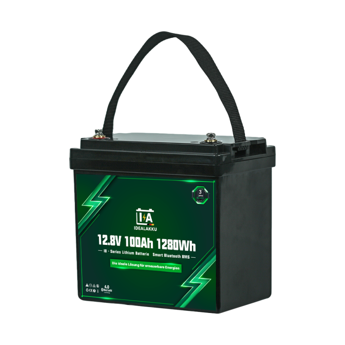 Idealakku IB SERIES Lithium Battery LiFePO4 12V 100Ah MINI Smart BMS with Bluetooth - Image 2