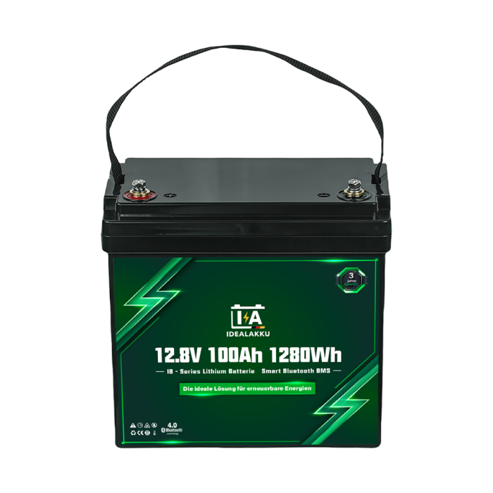 Idealakku IB SERIES Lithium Battery LiFePO4 12V 100Ah MINI Smart BMS with Bluetooth - Image 3