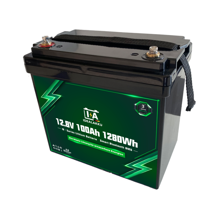 Idealakku IB SERIES Lithium Battery LiFePO4 12V 100Ah MINI Smart BMS with Bluetooth - Image 5