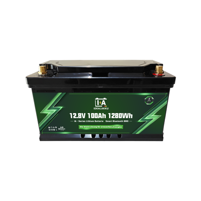 Idealakku IA SERIE Lithium Batterie LiFePO4 12V 100Ah Smart BMS mit Bluetooth - Image 3