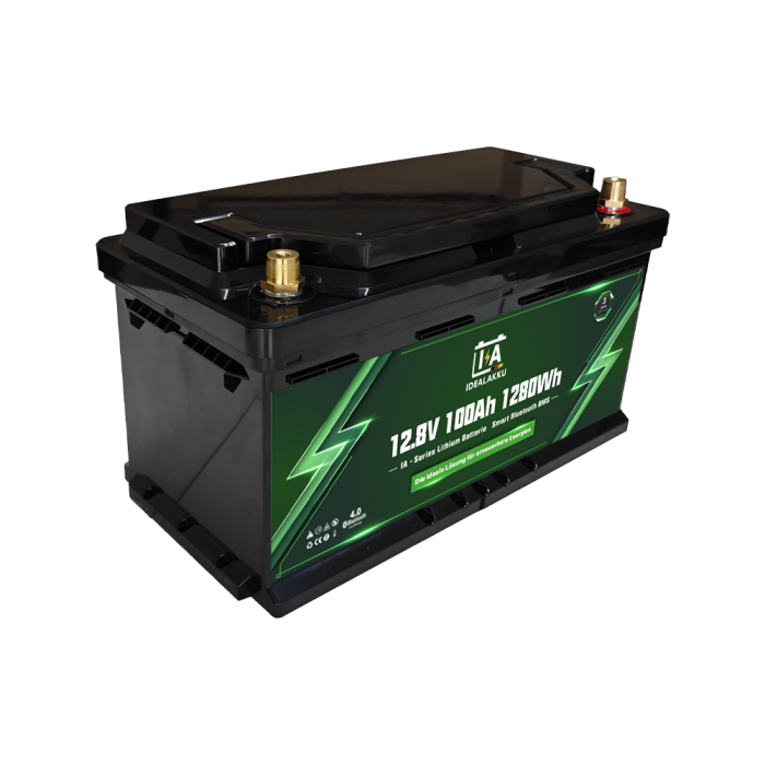 Idealakku IA SERIE Lithium Batterie LiFePO4 12V 100Ah Smart BMS mit Bluetooth - Image 4