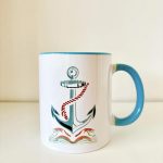 Light blue mug "Anchor"